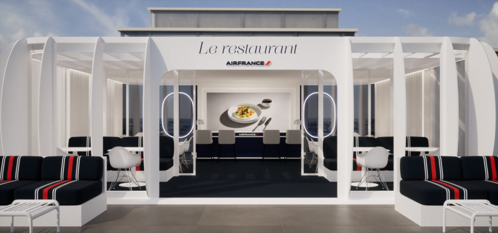 Il ristorante di Air France sul rooftop delle Galeries Lafayette