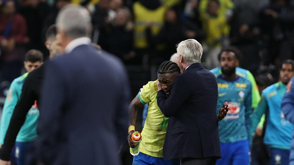 Primo gol del Brasile a guida Ancelotti, segna Vinicius Junior - Calcio