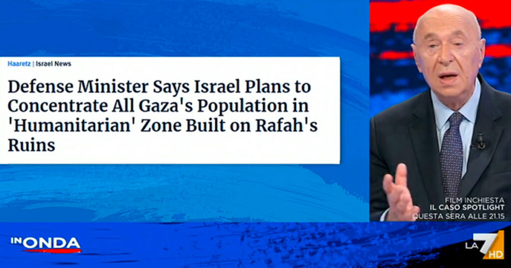 "600mila palestinesi a Rafah senza uscire? È un'idea"
