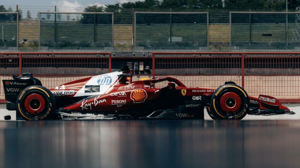 Formula 1. Ferrari, concluso il filming day al Mugello con la nuova sospensione posteriore della SF-25 - Formula 1