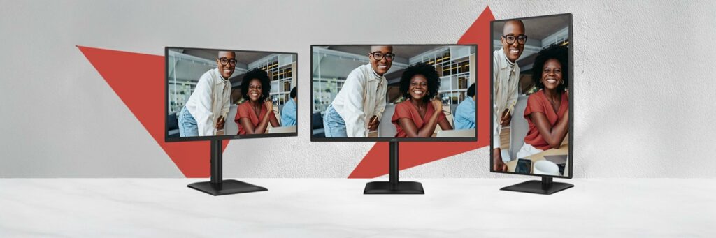 La Nuova Gamma di Monitor Aoc per il Lavoro Ibrido e SosteniiBile La Nuova Gamma di Monitor Aoc per il Lavoro Ibrido e SosteniiBile