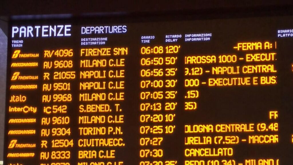 Sciopero dei treni in corso, disagi fino alle 18. A Termini 30 i convogli cancellati - Notizie