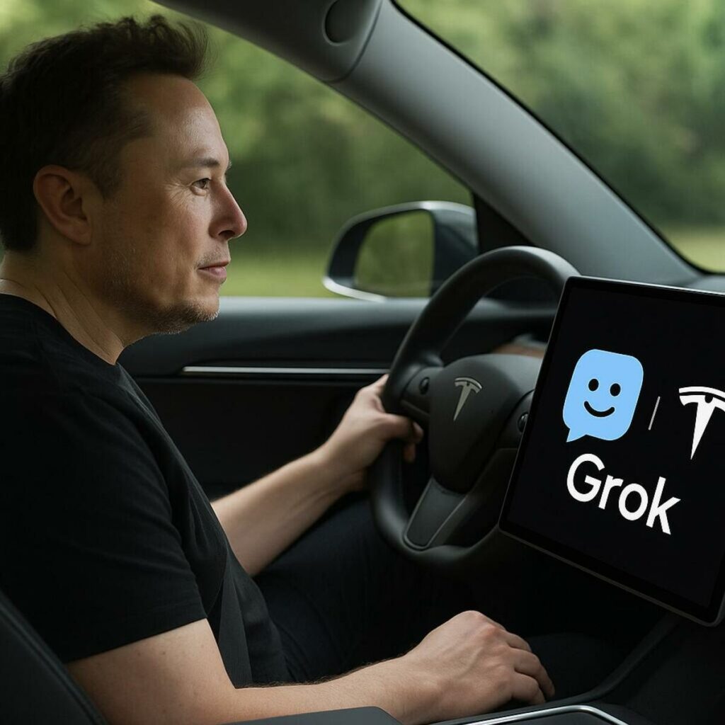 Tesla integra l’intelligenza artificiale Grok: con l’ultimo aggiornamento software debutta la Beta sviluppata da xAI - Elettrico