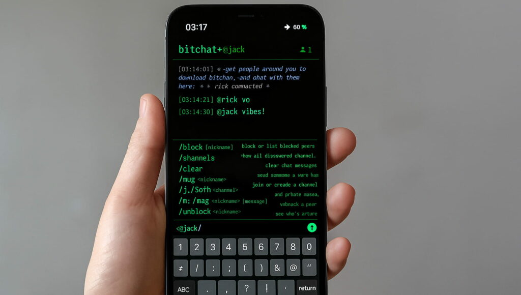 Vieni Funziona Bitchat, L'App di Messaggi Che Puoi usare Senza Internet