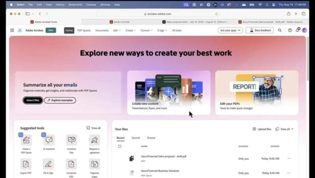 Con Adobe Acrobat Studio L'Intellighenza Artificiale Organizza I PDF