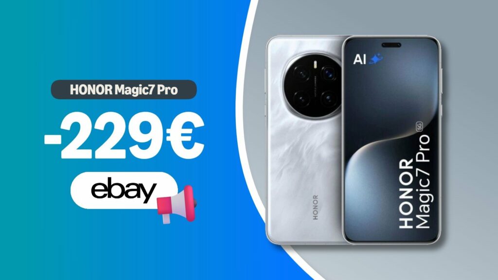 Honor Magic7 Pro è Offerta: Un top di gamma a poco più 760 €
