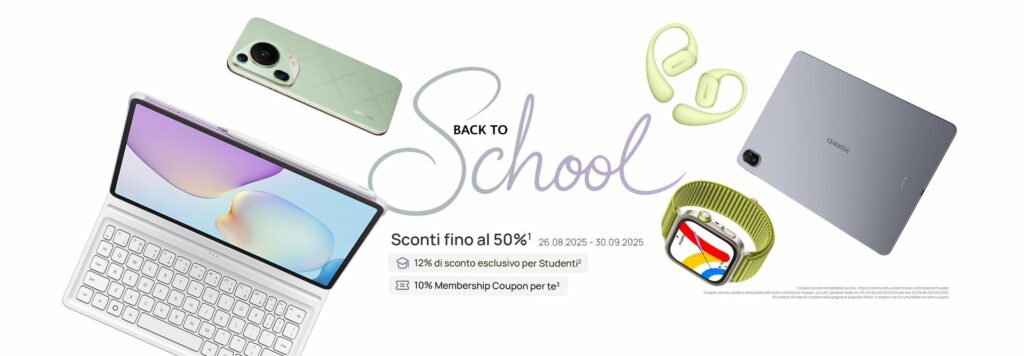 Huawei e il ritorno a scuola ricco di Super Offitte e Regali
