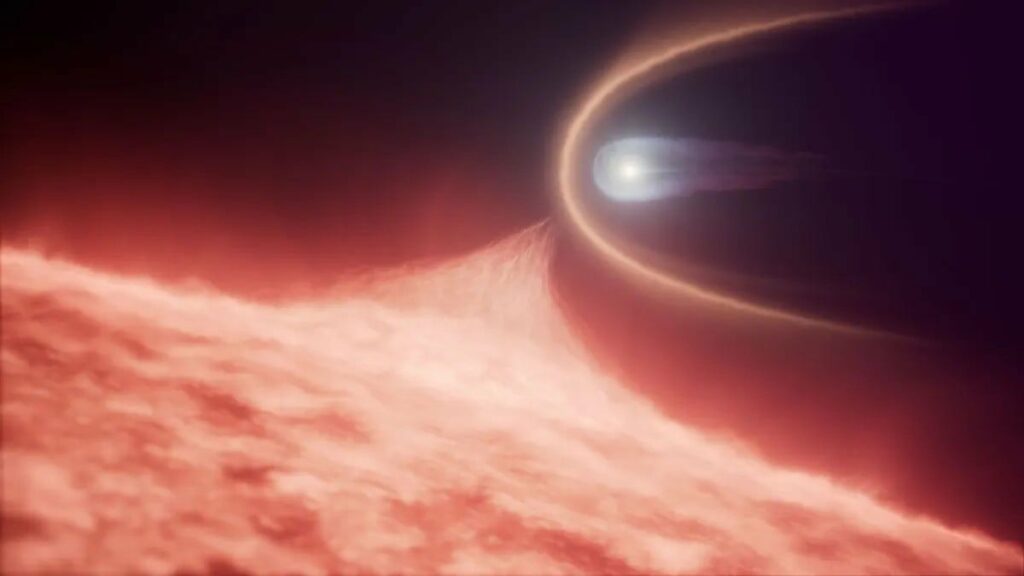 Hubble Scopre una stella nata da una collisie cosmica