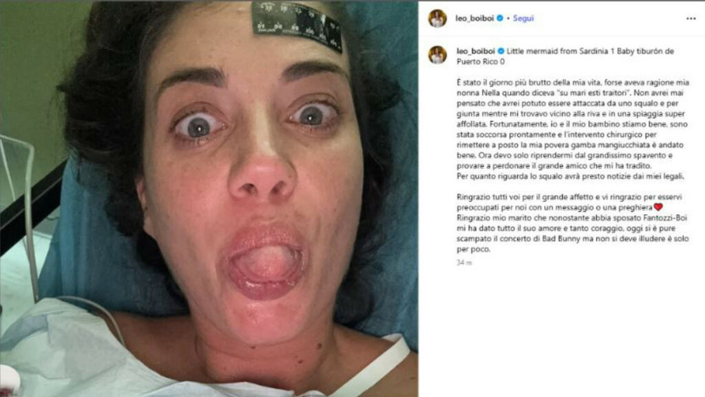 La giornalista Eleonora Boi, moglie di Danilo Gallinari, ferita da uno squalo - Notizie