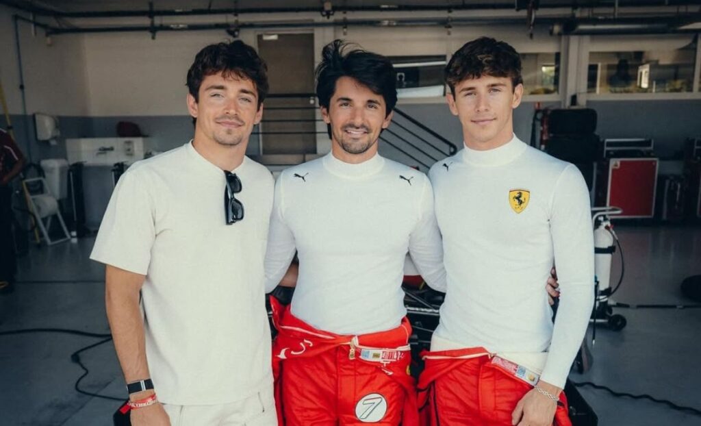 Tris Leclerc, anche Lorenzo realizza il sogno di guidare la F1 del Cavallino Giornata indimenticabile per i fratelli Leclerc