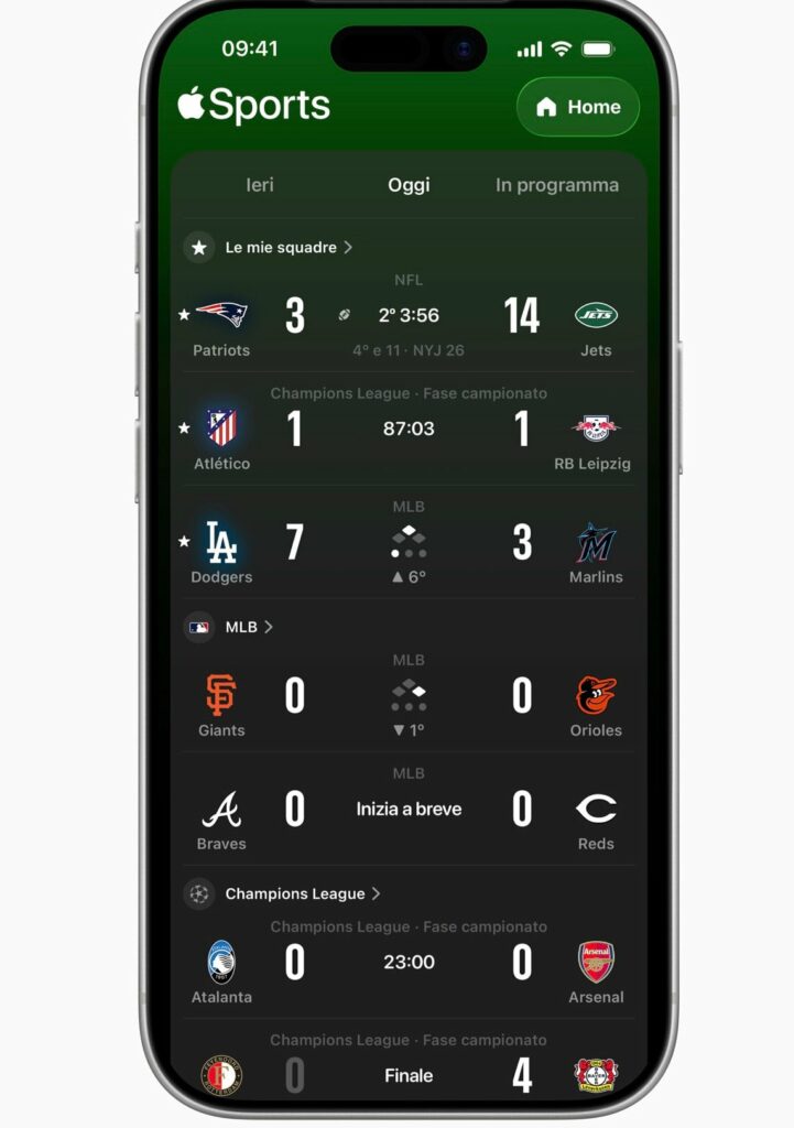 apple sports italia