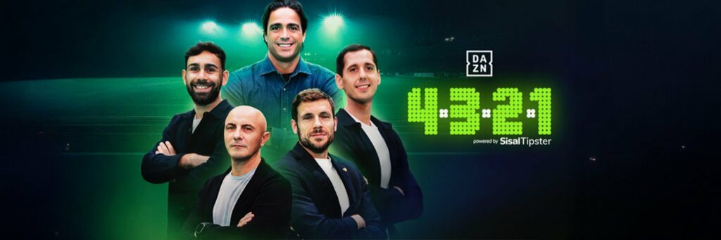 Dazn, Esordio per il Nuovo Live Show "4-3-2-1" Con Alessandro Matri