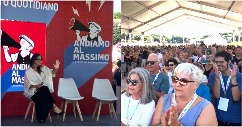 Francesca Albanese, standing ovation alla Festa del Fatto