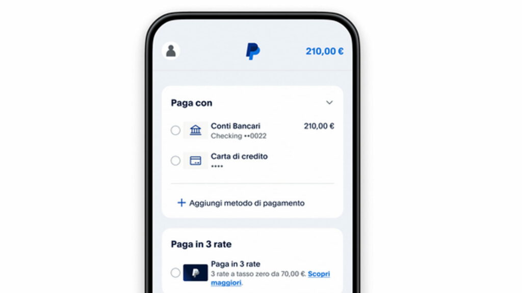 PayPal fa sempre più credito: prestiti a rate in 6, 12 e 24 mesi