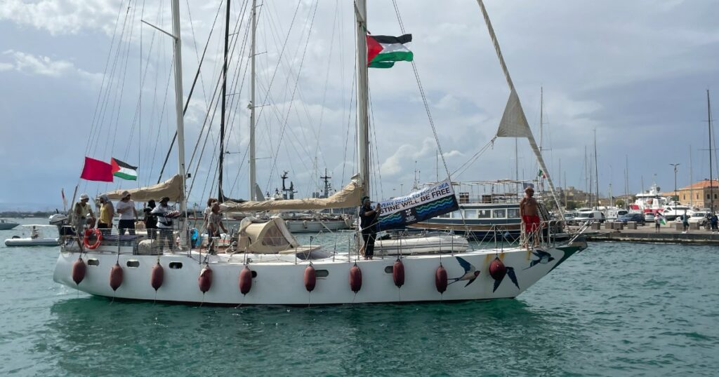 partita da Augusta la spedizione italiana per Gaza