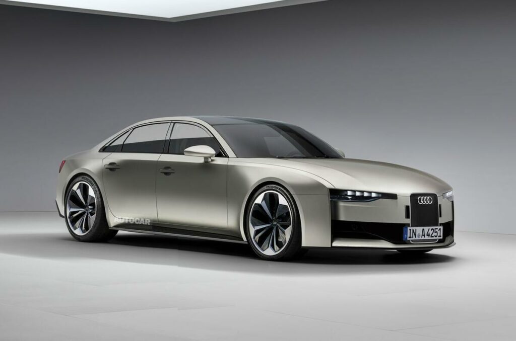 Ecco la nuova Audi A4 E-Tron che arriverà nel 2028: ispirata alla TT e pronta a sfidare le concorrenti tedesche - News