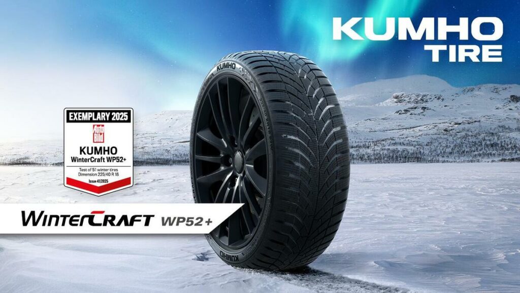 Kumho Tire conquista il podio nei test di Auto Bild: il WinterCraft WP52+ tra i migliori pneumatici invernali del 2025 - News